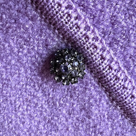 GEIGER Tyrol Lilac Purple 100% Wool Tailored Cropped Jacket size 36 (US 2 to 4) - Picture 8 of 11